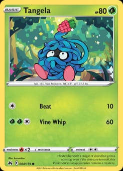 2023 Crown Zenith Tangela #4 card