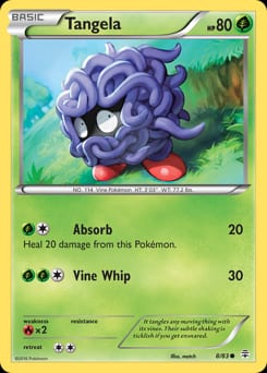 2016 Generations Tangela #8 card