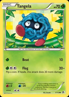 2013 Legendary Treasures Tangela #1 card