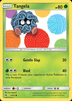 2018 Lost Thunder Tangela #1 card
