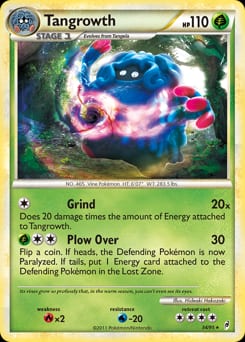 2011 Call of Legends Tangrowth #34 card