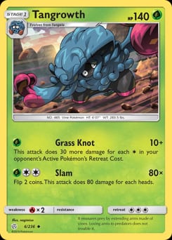 2019 Cosmic Eclipse Tangrowth #6 card