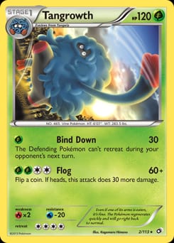 2013 Legendary Treasures Tangrowth #2 card