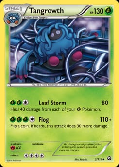 2016 Steam Siege Tangrowth #2 card