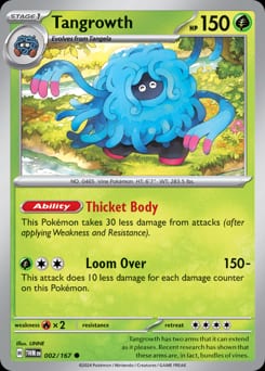 2024 Twilight Masquerade Tangrowth #2 card