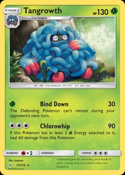 2019 Unbroken Bonds Tangrowth #17 card