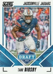 2023 Score NFL Draft Tank Bigsby #17 card