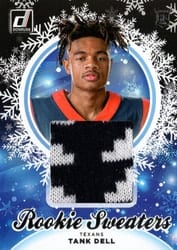 2023 Donruss Rookie Holiday Sweater Relics Tank Dell #HS-TDE card