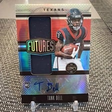 2023 Panini Legacy Futures Dual Patch Autographs Silver Tank Dell #FDA-21 card