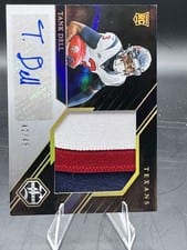 2023 Panini Limited Rookie Patch Autographs Jumbo Tank Dell #177 card