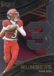 2023 Panini Select Select Numbers Tank Dell #19 card