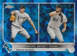 2022 Topps Chrome Update Sapphire Edition Base Set Tanner Banks / Bennett Sousa #US146 card