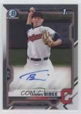 2021 Bowman Draft Chrome Draft Autographs Tanner Bibee #CDA-TBI card