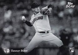 2023 Topps Black & White Base Set Tanner Bibee #76 card