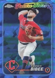 2024 Topps Chrome Sapphire Edition Base Set Tanner Bibee #437 card