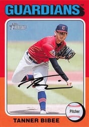 2024 Topps Heritage Base Set Tanner Bibee #241 card