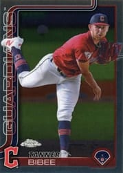 2025 Topps Chrome Base Set Tanner Bibee #236 card