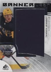 2022-23 SP Game Used 2022 NHL Stadium Series Banner Year Relics Tanner Jeannot #BYSS-TJ card