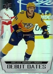 2022-23 Upper Deck Debut Dates Tanner Jeannot #DD-24 card