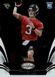 2018 Panini Certified Base Set Tanner Lee #167 card