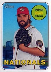 2018 Topps Heritage Base Set Tanner Roark #192 card