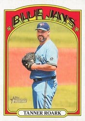 2021 Topps Heritage Base Set Tanner Roark #647 card