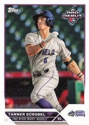 2023 Topps Pro Debut Base Set Tanner Schobel #PD-168 card