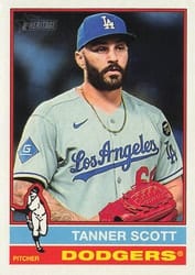 2025 Topps Heritage Base Set Tanner Scott #551 card