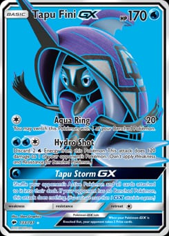 2017 Burning Shadows Tapu Fini-GX #133 card
