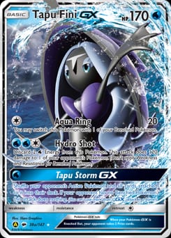 2017 Burning Shadows Tapu Fini-GX #39a card