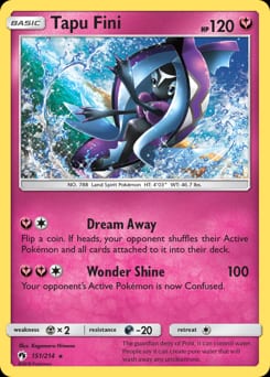 Lost Thunder Tapu Fini #151 card