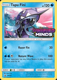 SM Black Star Promos Tapu Fini #SM203 card