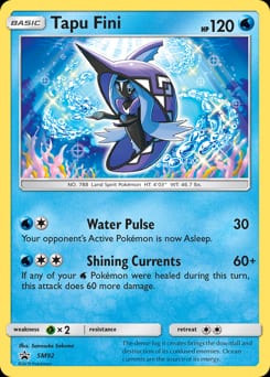 SM Black Star Promos Tapu Fini #SM92 card