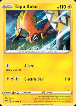 Darkness Ablaze Tapu Koko #61 card