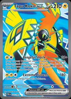 Paradox Rift Tapu Koko ex #222 card