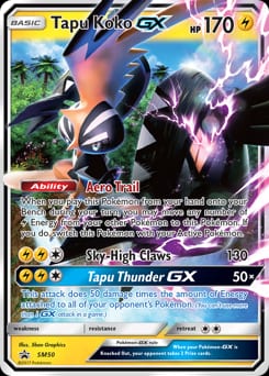 SM Black Star Promos Tapu Koko-GX #SM50 card