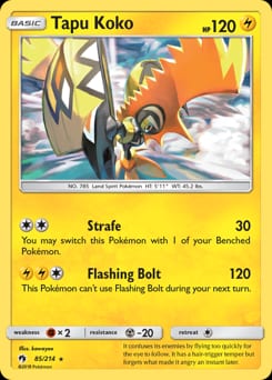 Lost Thunder Tapu Koko #85 card