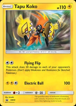 SM Black Star Promos Tapu Koko #SM30 card