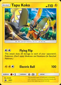 SM Black Star Promos Tapu Koko #SM31 card