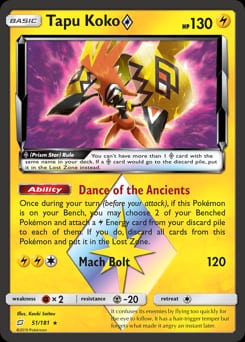 Team Up Tapu Koko ◇ #51 card