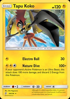 Unified Minds Tapu Koko #69 card