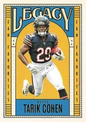 2019 Panini Legacy Fan Favorites Tarik Cohen #FF-TC card