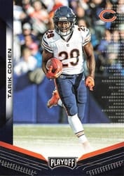 2019 Panini Playoff Base Set Tarik Cohen #122 card
