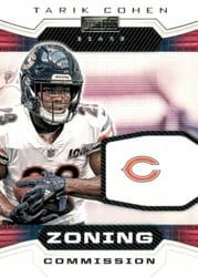 2020 Panini Playbook Zoning Commission Tarik Cohen #ZC-10 card