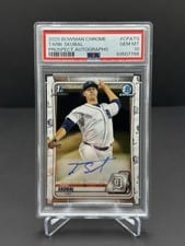 2020 Bowman Chrome Prospects Autograph Tarik Skubal #CPA-TS card