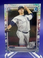 2020 Bowman Chrome Prospects Tarik Skubal Mega Box Mojo Refractor #BCP-108 card
