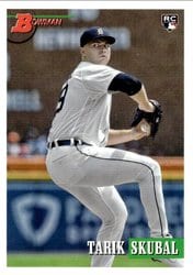 2021 Bowman Heritage Base Set Tarik Skubal #48 card