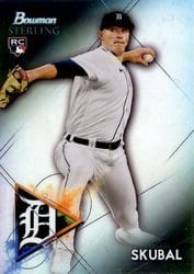 2021 Bowman Sterling Base Set Tarik Skubal #BSR-72 card