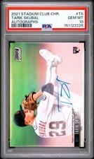 2021 Stadium Club Chrome Autographs Tarik Skubal #SCCBA-TS card