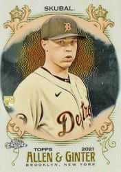 2021 Topps Allen & Ginter Chrome Base Set Tarik Skubal #245 card